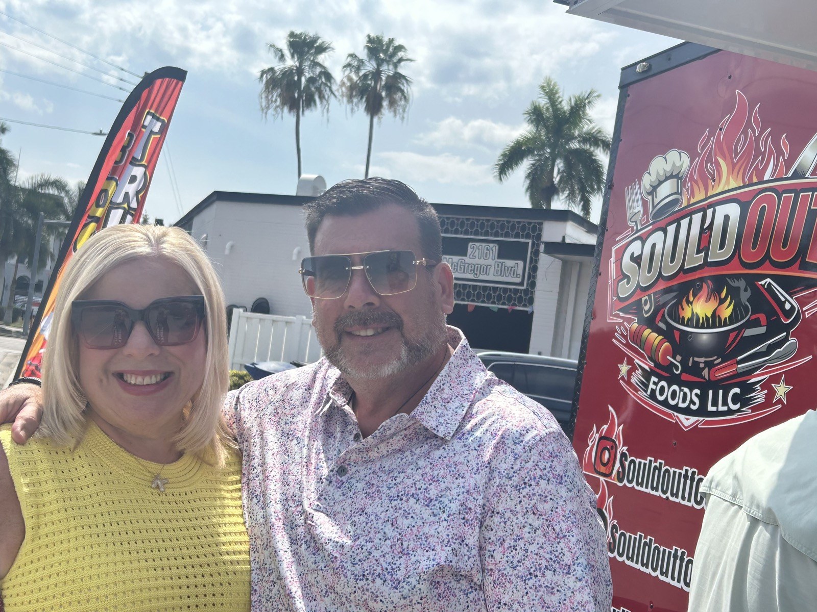 Customers at the Soul'd Out Foods truck