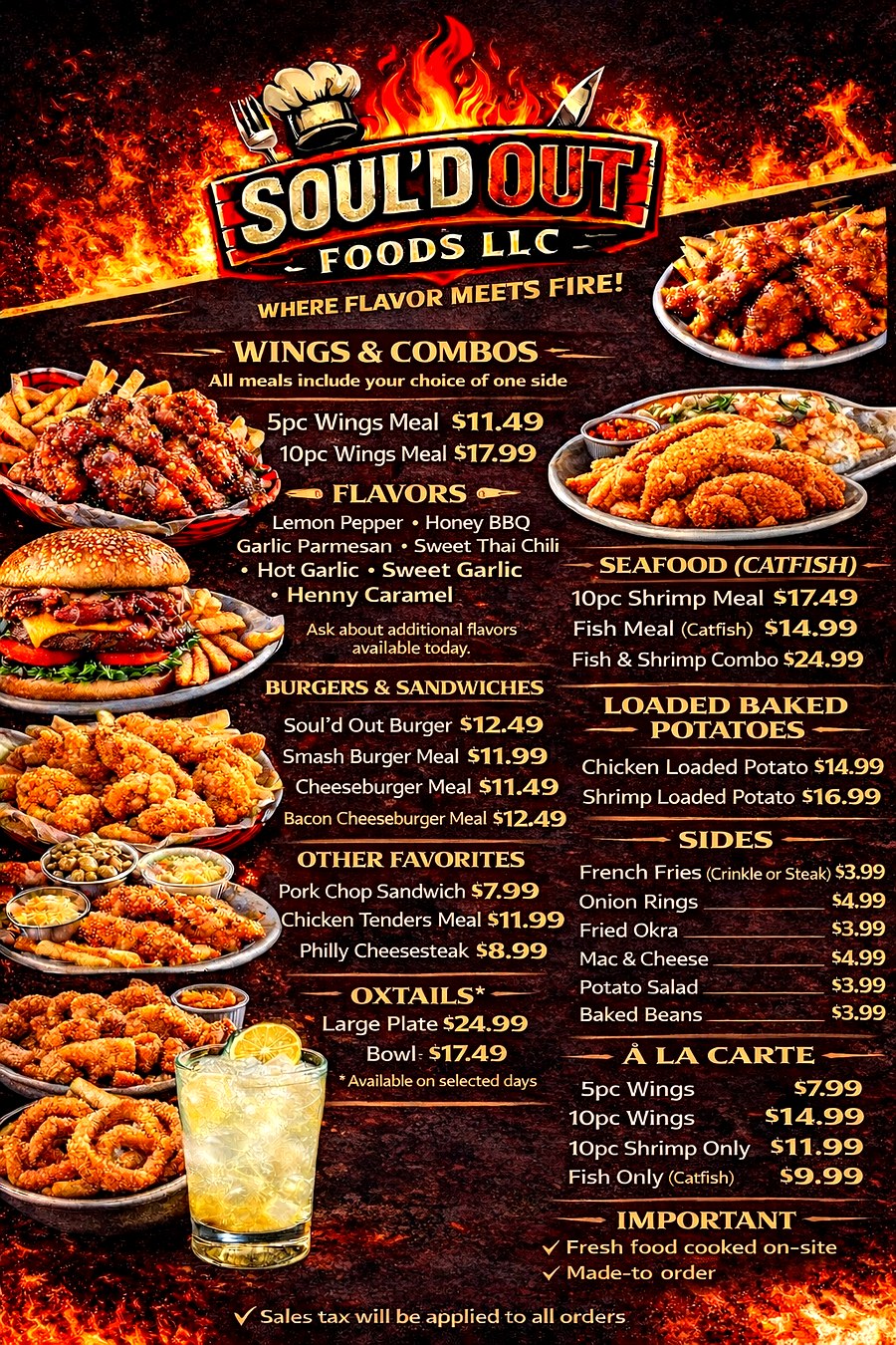 Full menu