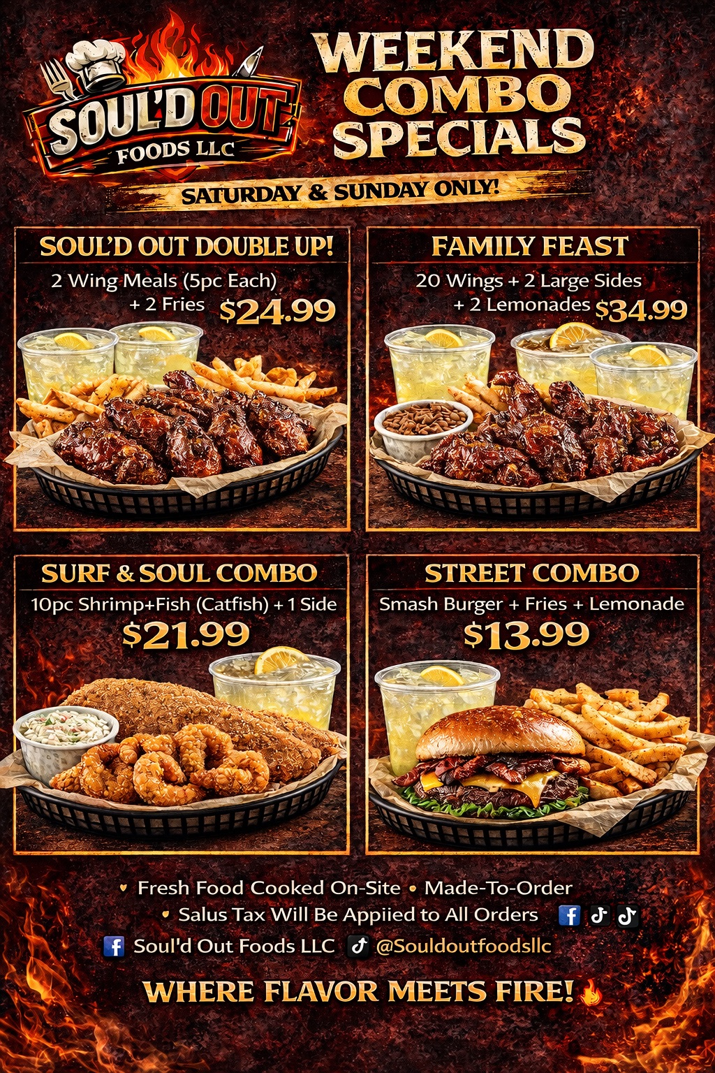 Weekend Combo Specials